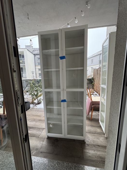 2 szt - Witrynka ikea Billy Oxberg i slupek