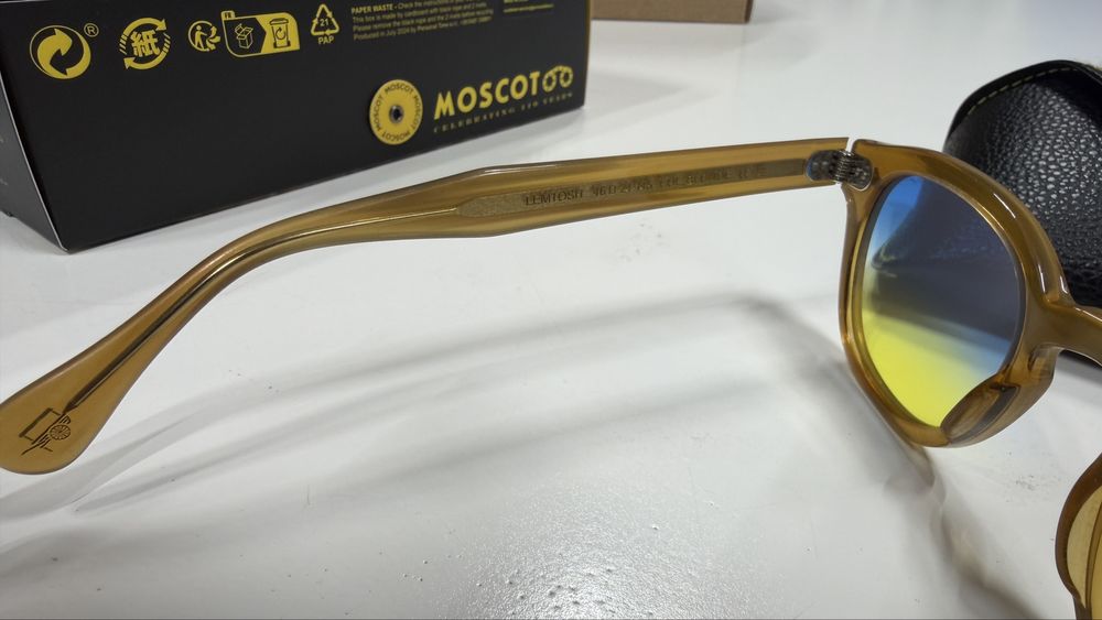 Oculos sol Moscot Lemtosh 46 Aqua Sunrise