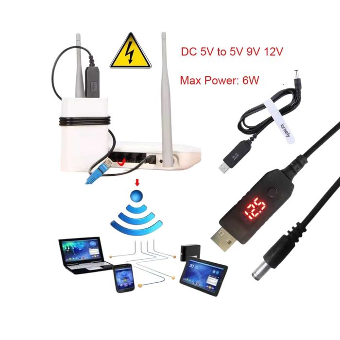 Usb кабель повышающий для Wi-FI, роутера, модема, маршрутизатора