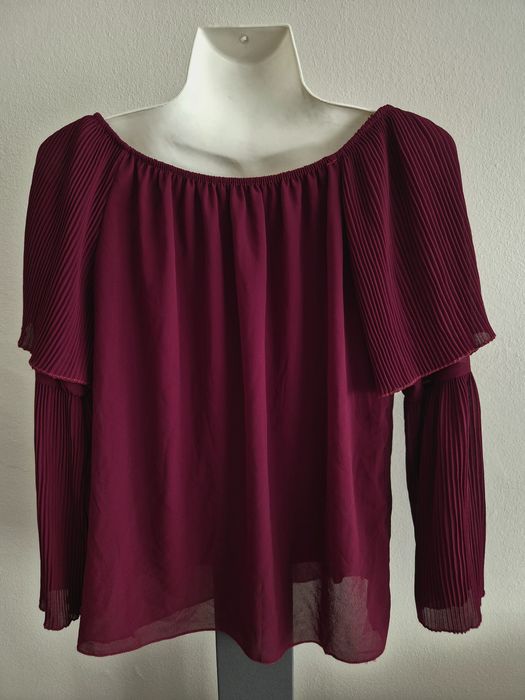 Blusa decote barco manga comprida