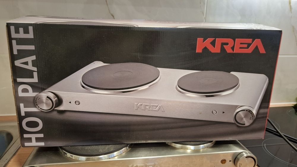 Placa elétrica inox 2bicos KREA com GARANTIA