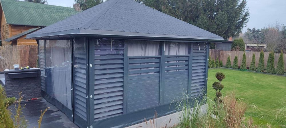 PROMOCJA PLANDEKI na wymiar osłony tarasowe wiaty ogródki piwne altan