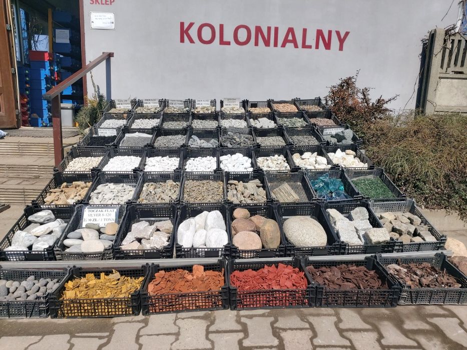 kamień ozdobny , grysy, otoczaki itp