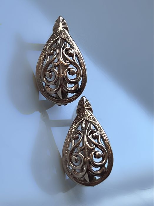 Золотые серьги ,СССР Золоиі сережки