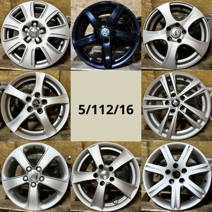 Диски 5x98, 5x100, 5x108, 5x110, 5x112, 5x114.3, 5x120, 5x130, 6x139.7