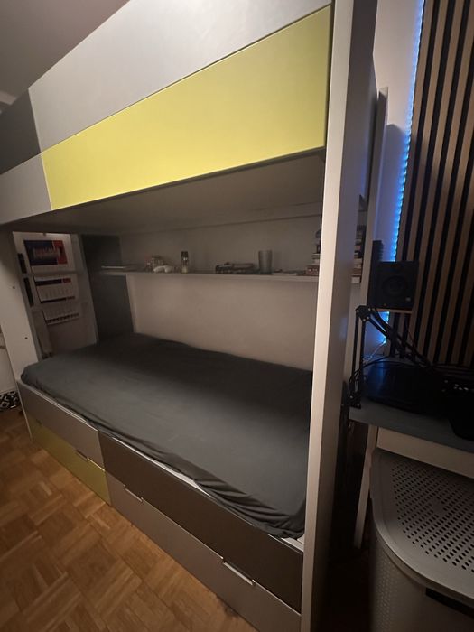 Łóżko piętrowe 90/200 komandor