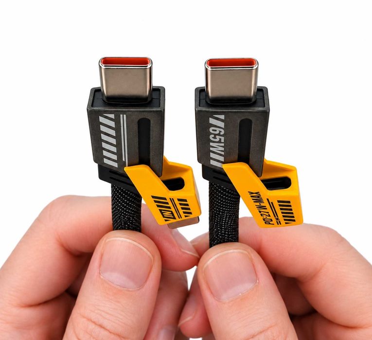 Зарядний кабель 4-в-1 PD 65W, довжина 1м (USB + Type-C → Type-C + Lightning) для iPhone, MacBook, Android, ноутбука і т д