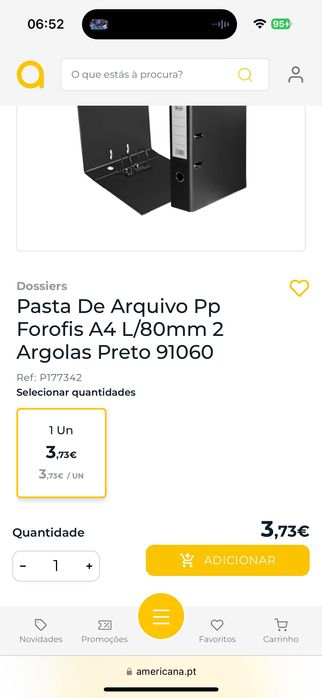 Dossiês Novos - pack 4 - Pp Forofis A4 L/80mm 2 Argolas Preto 91060