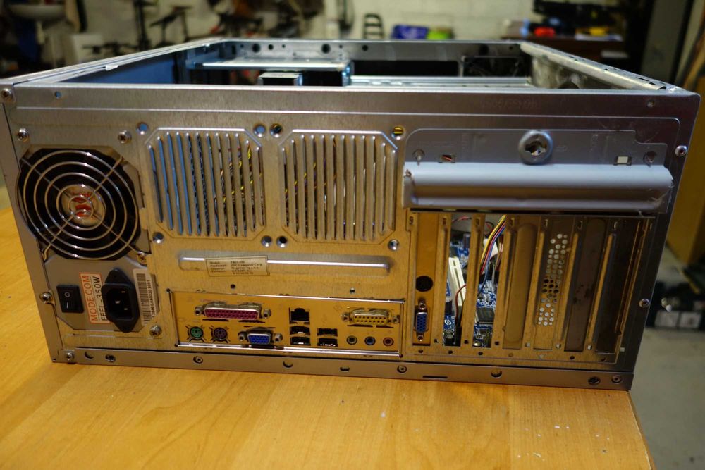 Retro PC - Asrock K7S41GX +FX5200, stacja dyskietek,