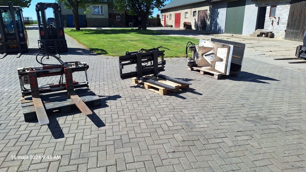 Pozycjonery KAUP chwytak ścisk CASCADE paletyzer wózek widłowy