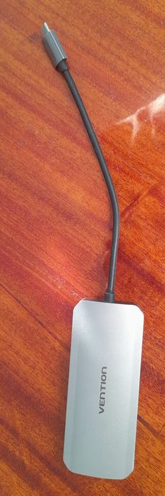 USB-хаб (док-станція) для ноутбука 6-in-1 (HDMI, RJ45, USB-A, PD)