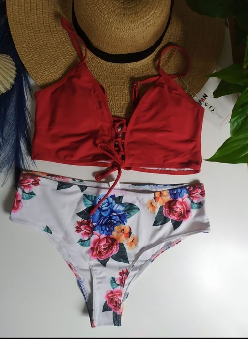 Nowy Strój kąpielowy dwuczęściowy L