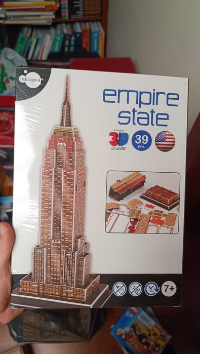 Lote Puzzles 3D - Edições de Coleção (Selados) | Torre Eiffel, Empire State e NY