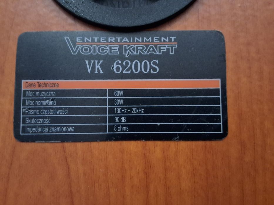 Kolumny glosnikowe Voice Kraft model VK 6200S