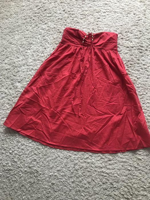 C&A sukienka letnia, rozmiar 36/S, czerwona, zwiewna, lekka