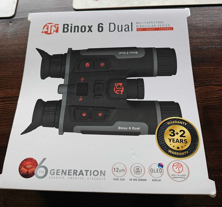 ATN BINOX 6 DUAL 640 lornetka termowizyjna, noktowizyjna Hikmicro Nocpix, Pulsar, Infiray, termowizor, noktowizor