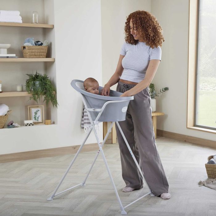 Banheira + Suporte Shnuggle | Pebble Grey