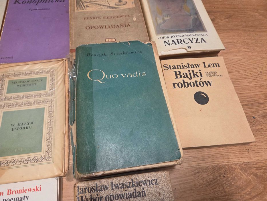 Zestaw książek lektury szkolne PRL Lem Gombrowicz 14 szt.