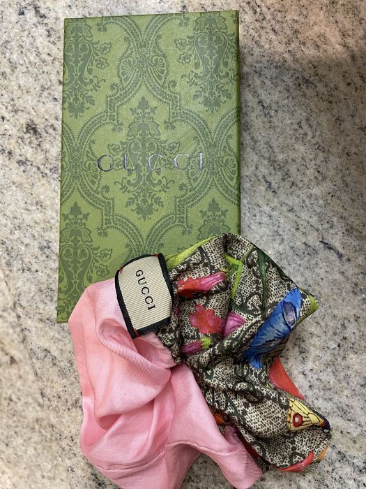 Gumka do wlosow Gucci z pudelkiem nowa monigram GG z rozem