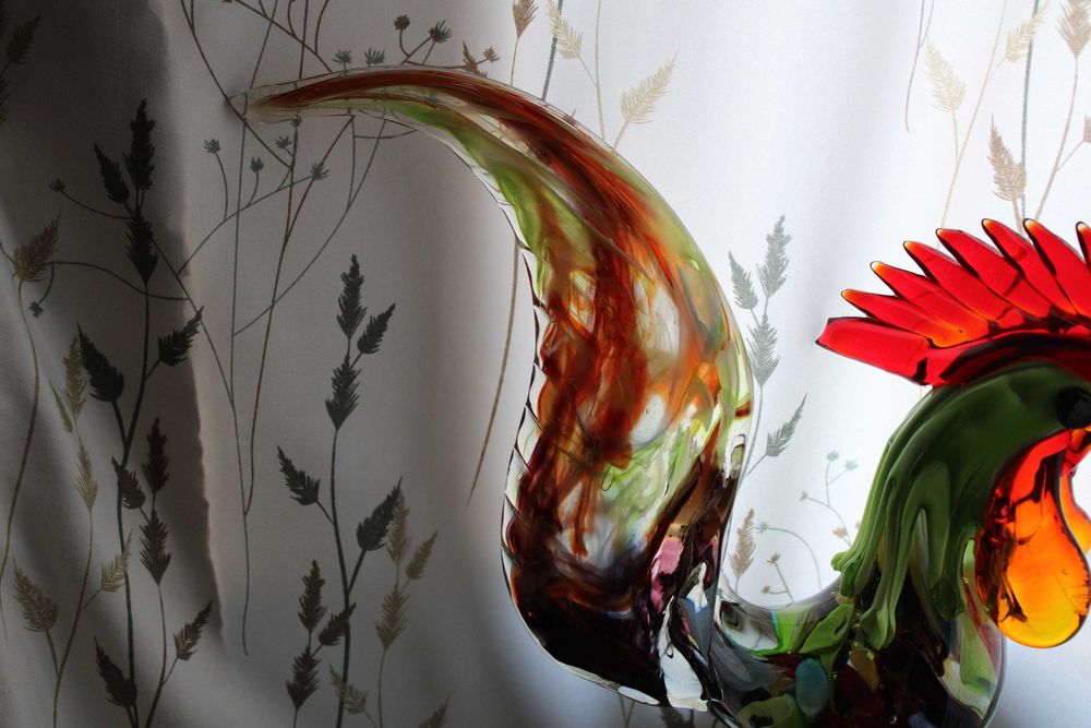Szklany kogut murano
