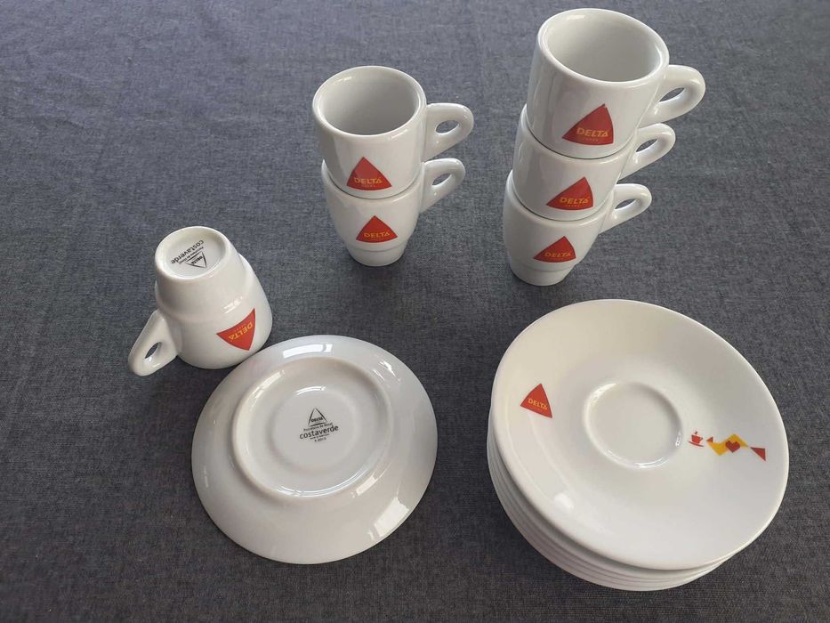 Vendo para desocupar. Conjunto 6 chávenas DELTA com pires. 10€