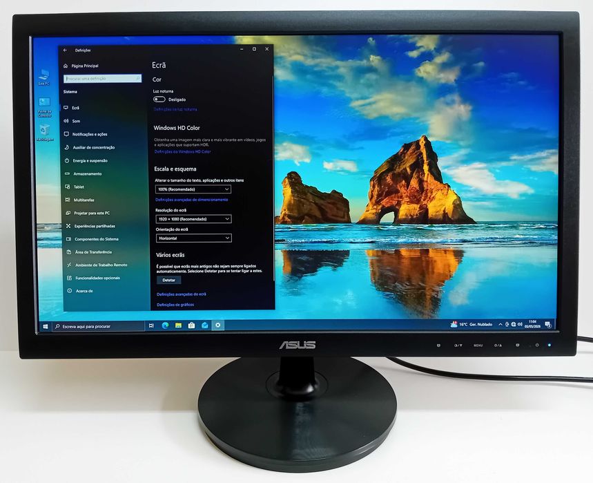 (LER DESCRIÇÃO) Monitor Asus VS228NE 21.5" Full HD