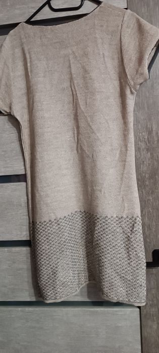 Sukienka z dzianiny dół mieniący rozm. 44