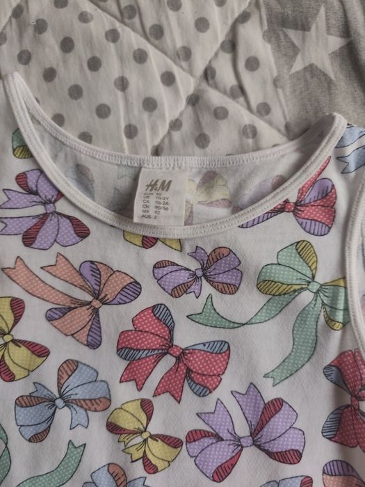 Sukienka lato wstążeczki H&M rozm. 92