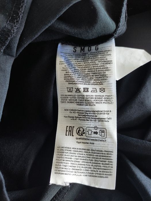 Dwie czarne koszulki XXL, bawełna