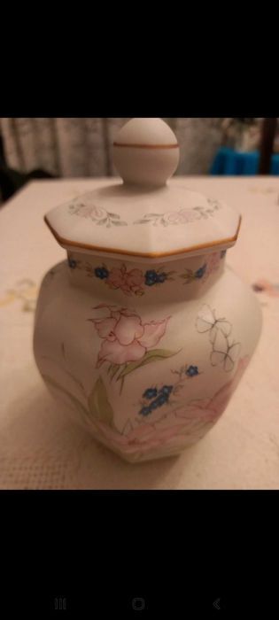 Pote de porcelana pequeno - Porcelanas Cláudia- Made in Portugal