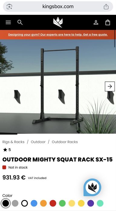 Rack de musculação Kingsbox