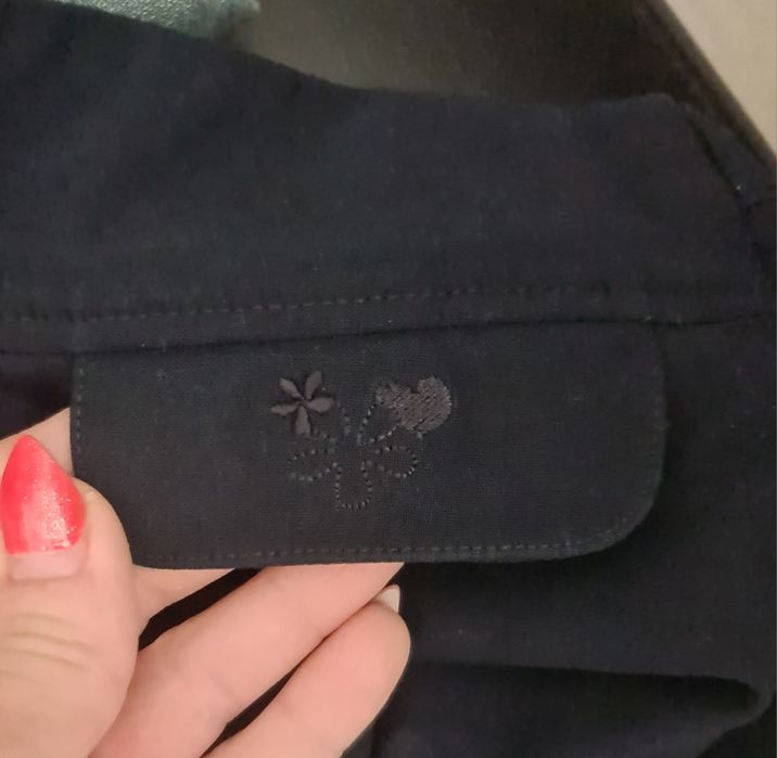 Spódniczka 128 elegancka granatowa dla dziewczynki dziewczęca okazyjna