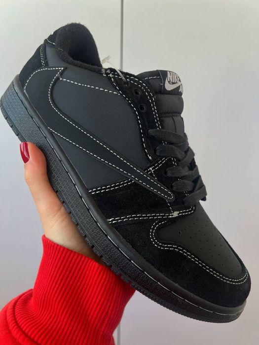 Мужские кроссовки Nike Air Jordan 1 Low OG x Travis Scott Blаck