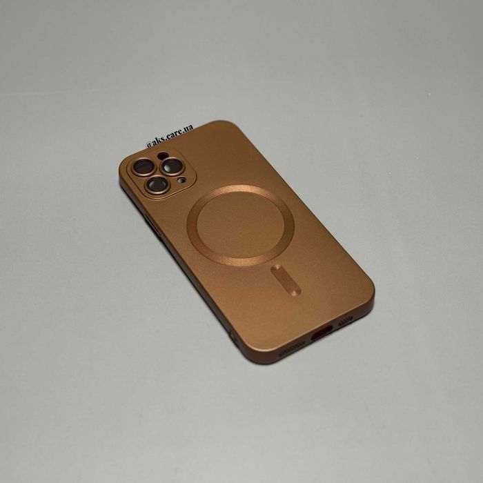 Золотий Бронзовий силіконовий чохол MagSafe протиударний лінзи iPhone