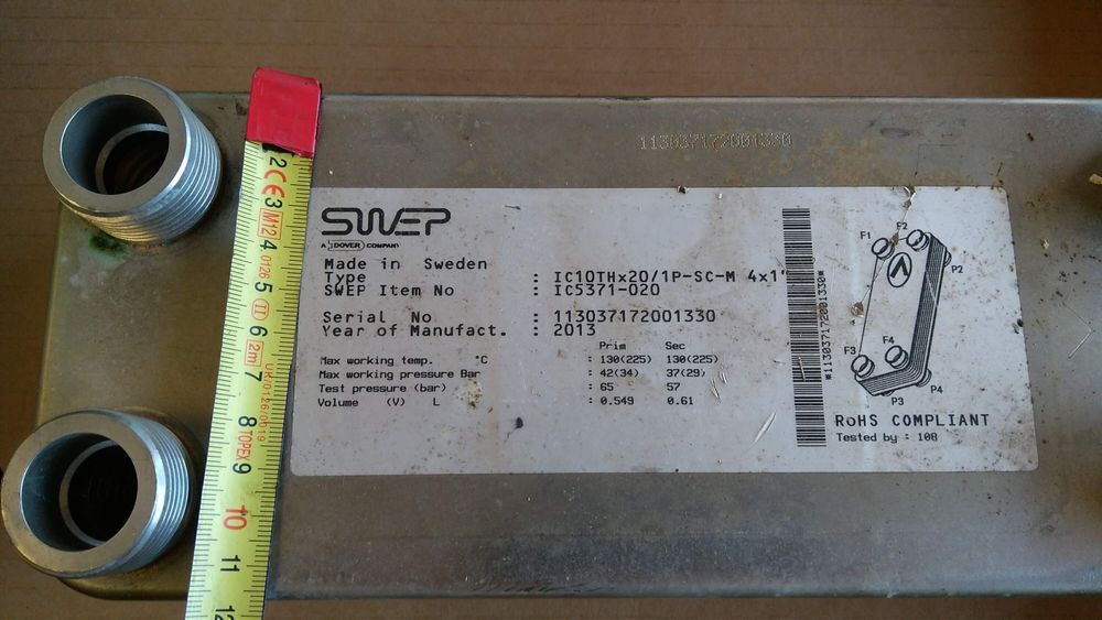 wymiennik 30kw swep ic10th×20/1p-sc-m 4x1"  : ic5371-02