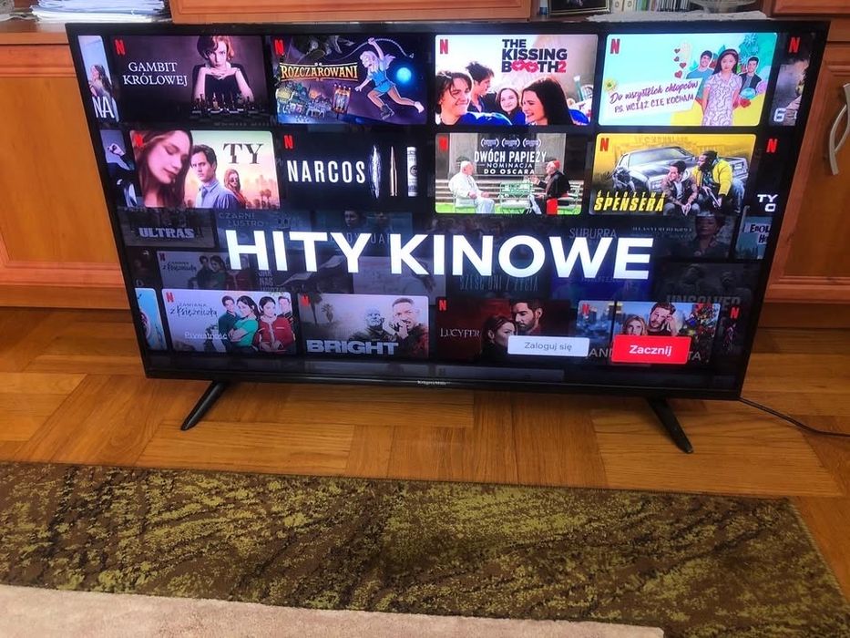 Telewizor 40" SMART TV Kruger&Matz DVBT-2 HEVC Netflix YOUTUBE