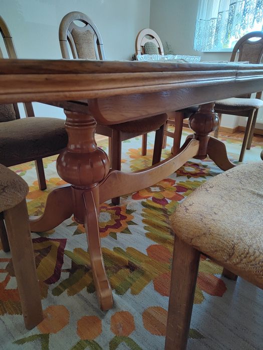 Stół dębowy rozkładany