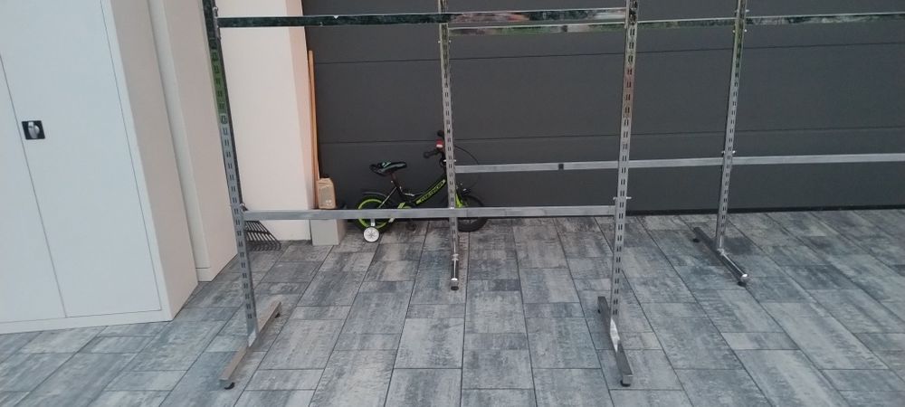 Wieszak ubraniowy Regał stal Chromowana Okazja Transport
