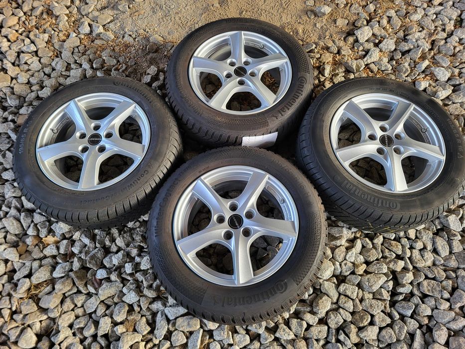 [k263] Koła zimowe 16 Cali 5x108 Continental 195/65/16 FORD Focus 23r