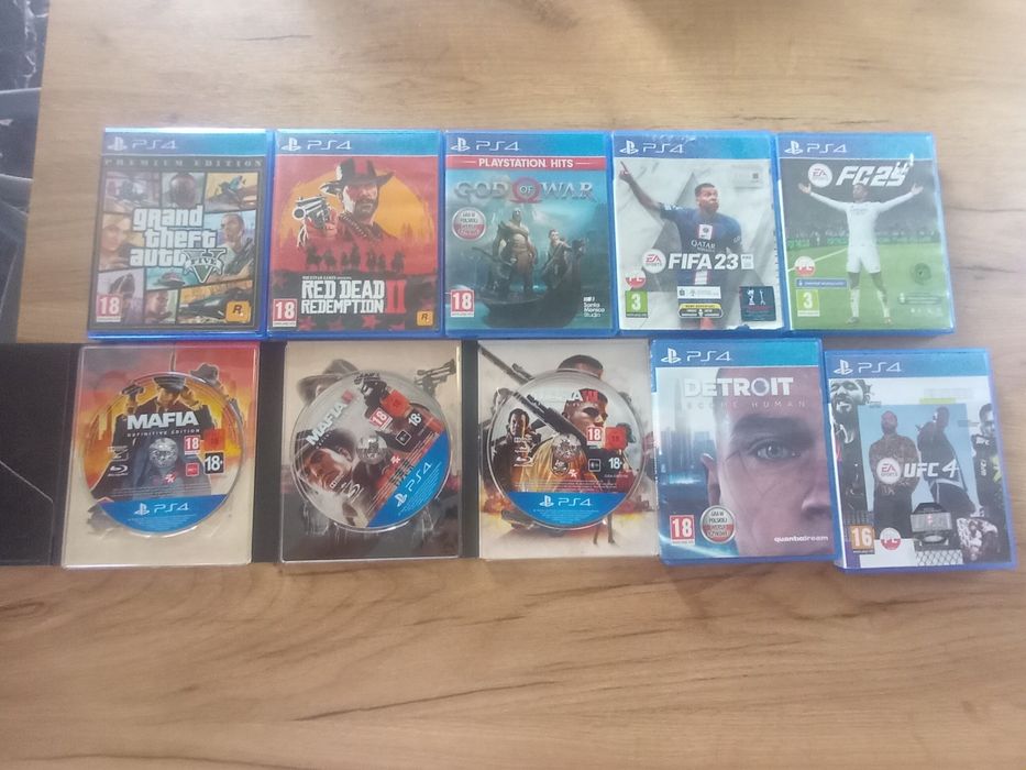 gry na ps4 szystkie w bardzo dobrym stanie