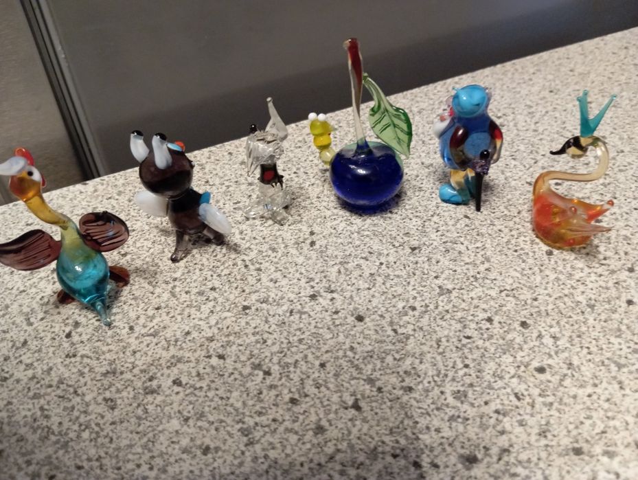 Kolekcja figurek murano