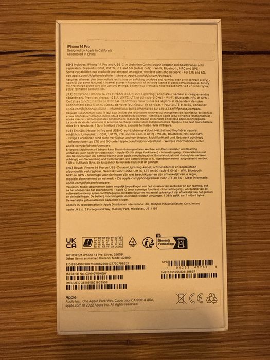 NOWY iPhone 14 Pro, 256GB, biały