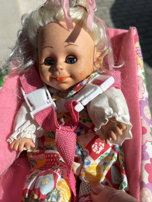 Boneco antigo com 20 cm altura