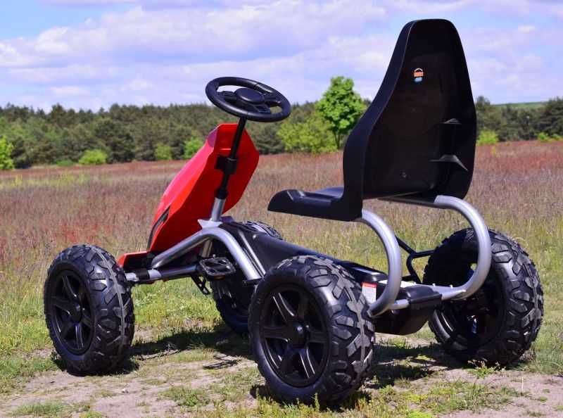 BAWIBUS.PL Olbrzymi GOKART NA PEDAŁY dla dzieci pompowane koła 100kg
