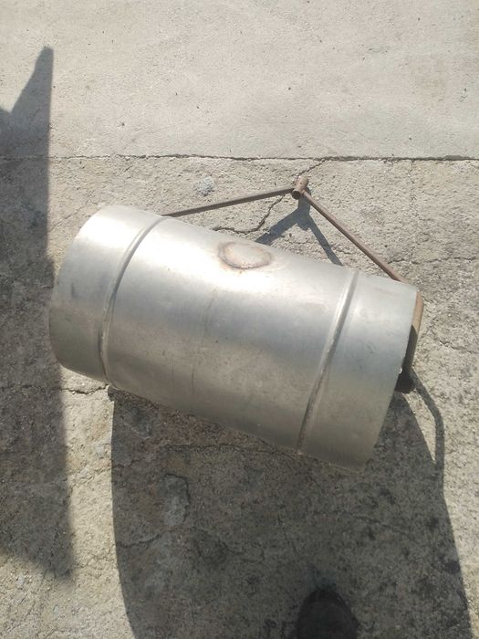 Rolo em inox para nivelar jardim