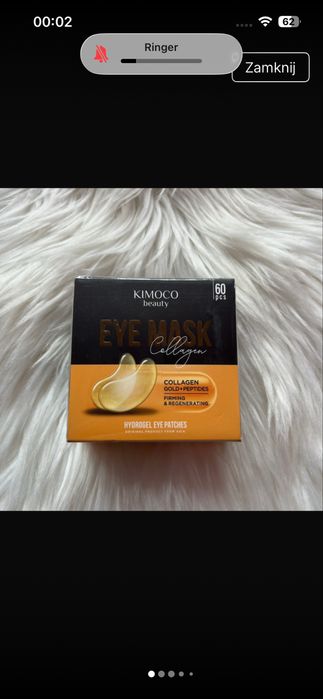 Kimoco Beauty Collagen Płatki pod oczy z kolagenem i złotem 60szt (30 par)