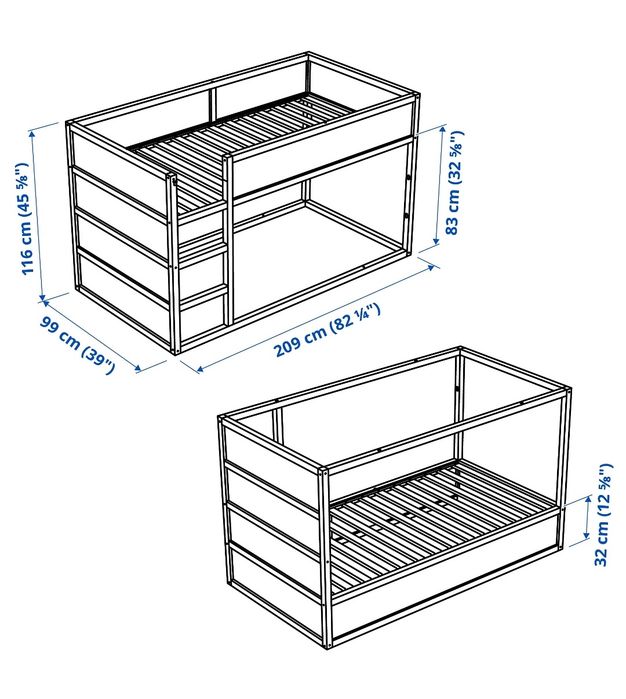 Cama de criança Ikea Reversível