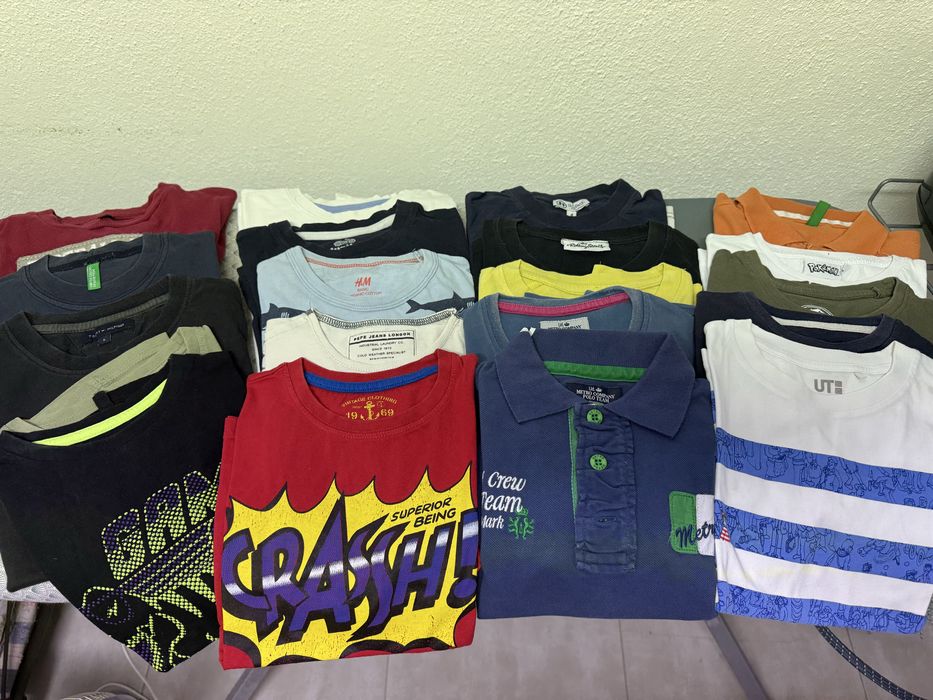 Lote 20 t-shirts menino 4-6 anos