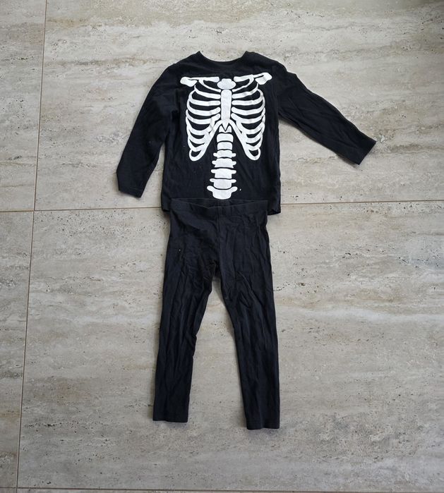 Kostium 98 szkielet halloween andrzejki kościotrup śmierć