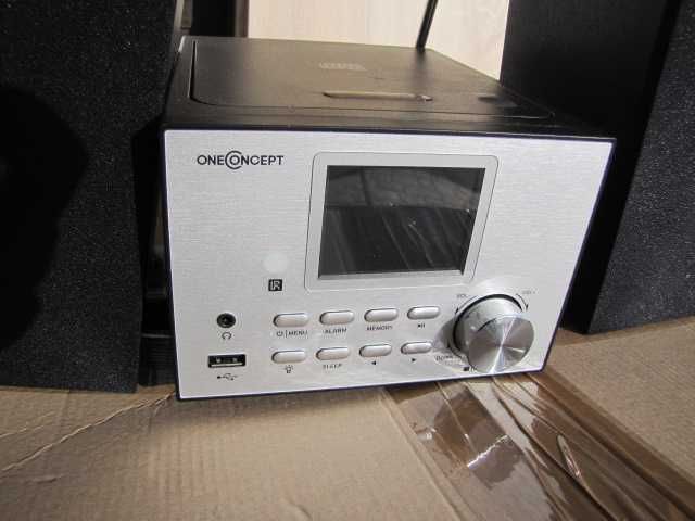 Wieża stereo radio internetowe OneConcept Streamo WLAN DAB+ UKF CD BT